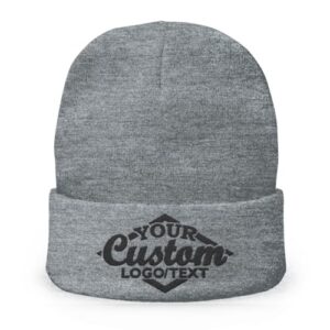 Grey Color knitted beanie hat